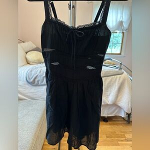 Black Cotton Romper